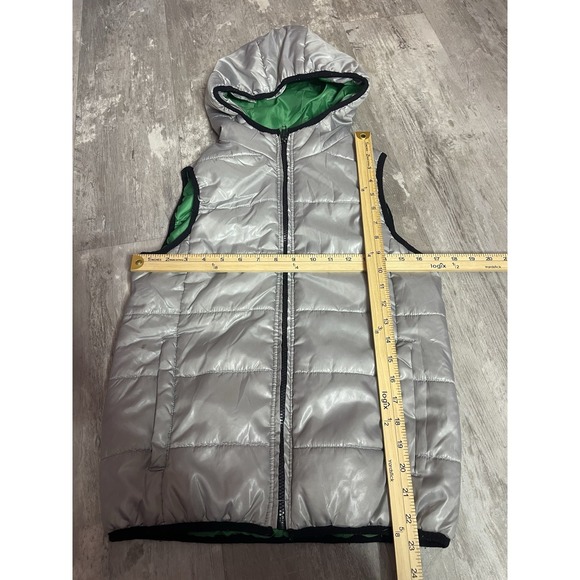 Aeropostale Women's Quilted Puffer Vest Size X-Small Sliver Zipper C-0069 - Picture 6 of 7